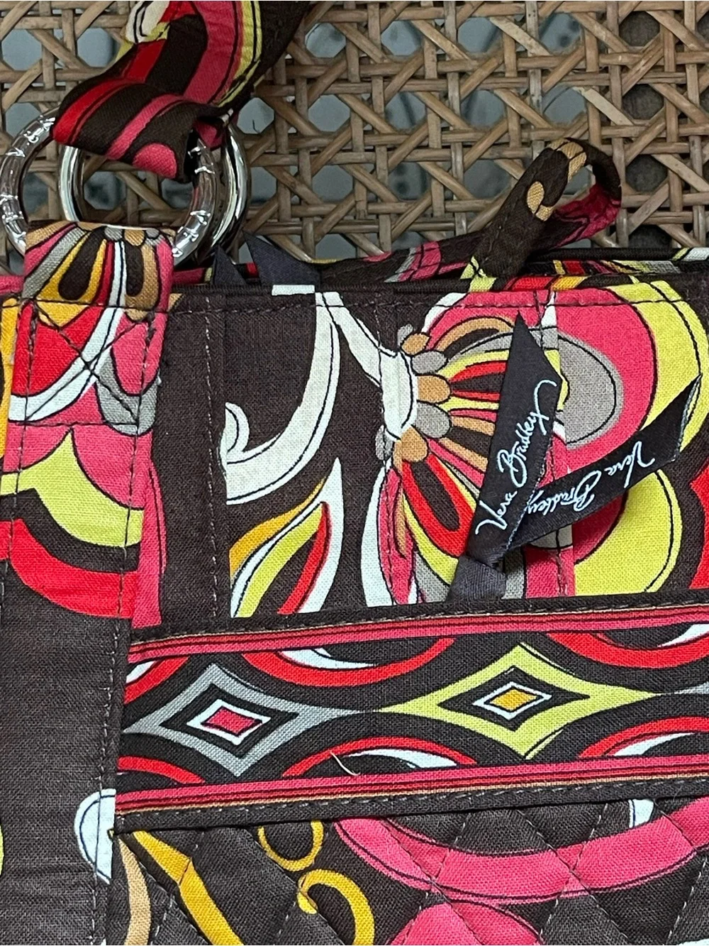 Vintage Vera Bradley Stephanie shoulder bag in retired Puccini pattern NWT